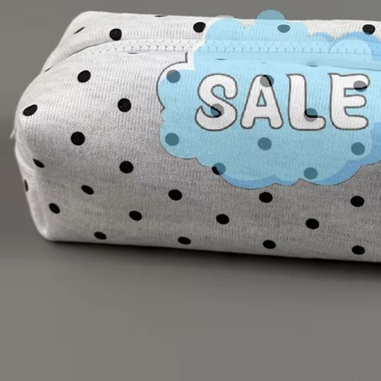 Aesthetic Large Pencil Case Pouch - Estuche de lápices con lunares, diseño