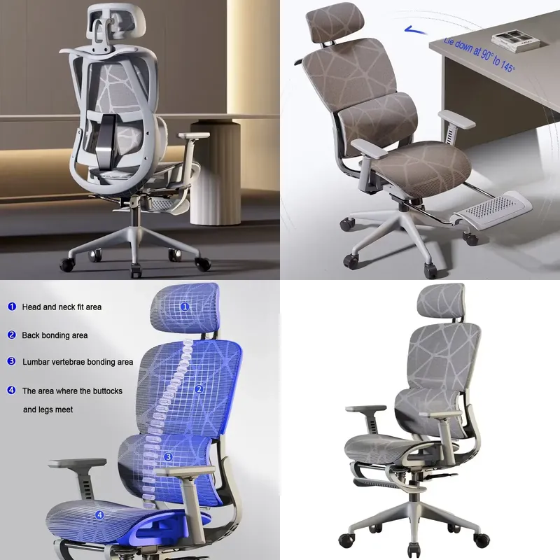 Office Furniture - Silla ergonómica para videojuegos, ajustable y
