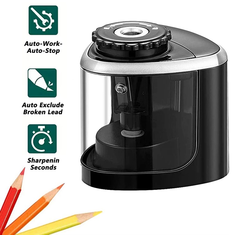 Electric Pencil Sharpener Usb - Sacapuntas Automático de Escritorio, Sacapuntas Eléctrico