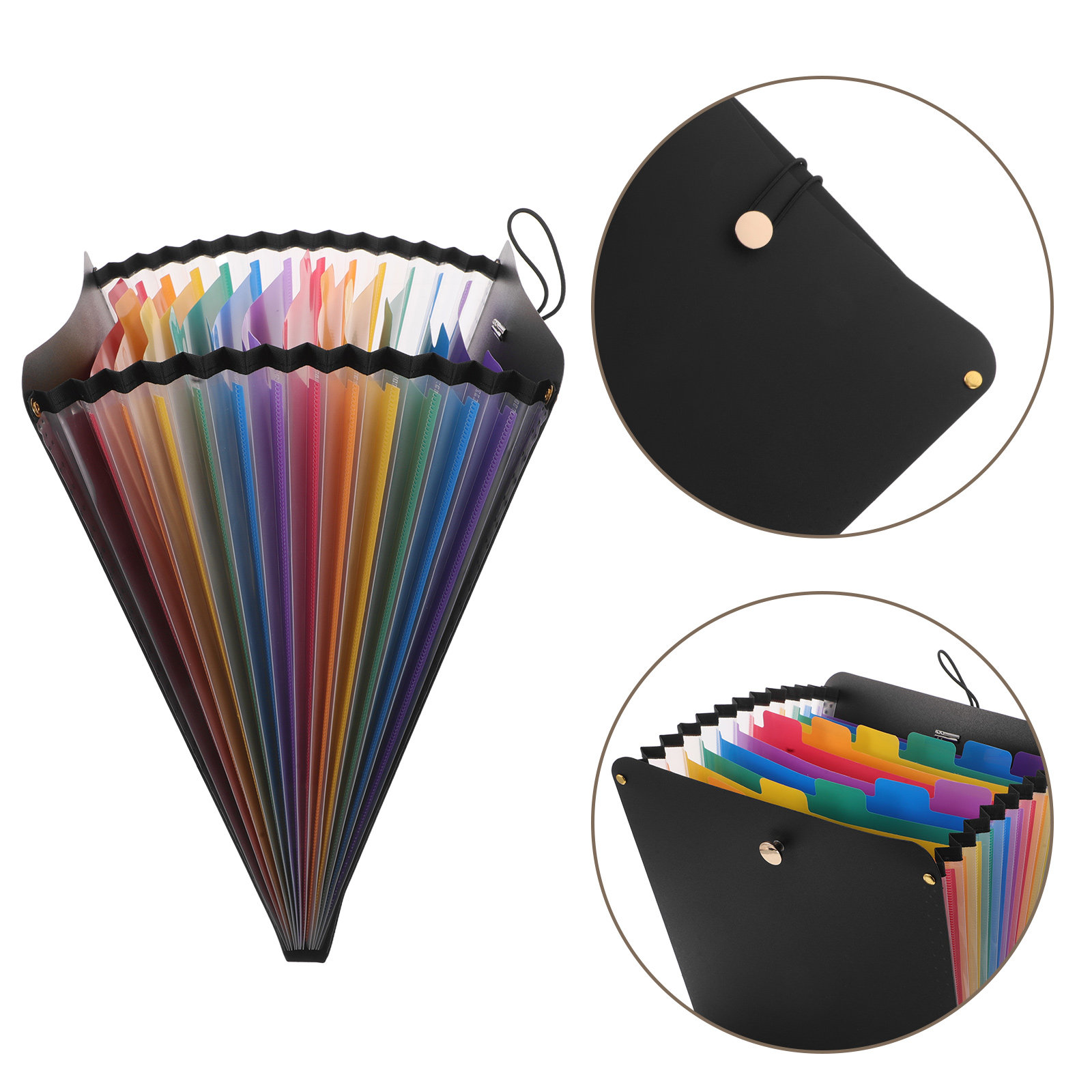 Expandable Accordion File Folder 13 Pockets - Organizador de Archivos Tipo Acordeón A4,