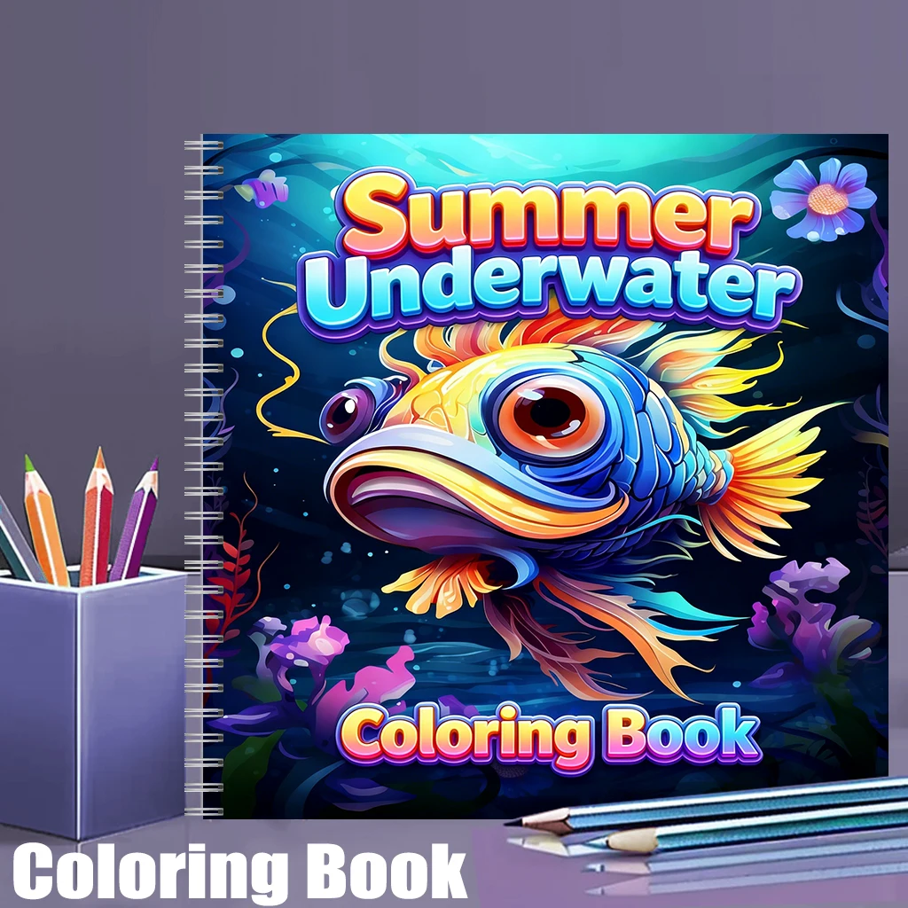 School Supplies - Libro de Colorear Submarino de Verano