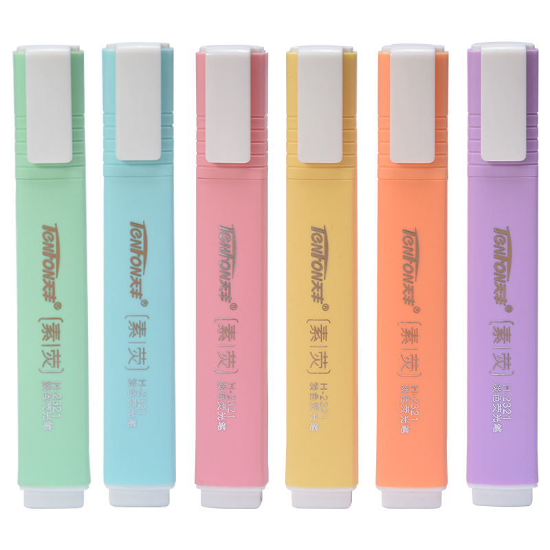 Pastel Highlighter Set Double Ended - 6 unids/set de resaltador de Color
