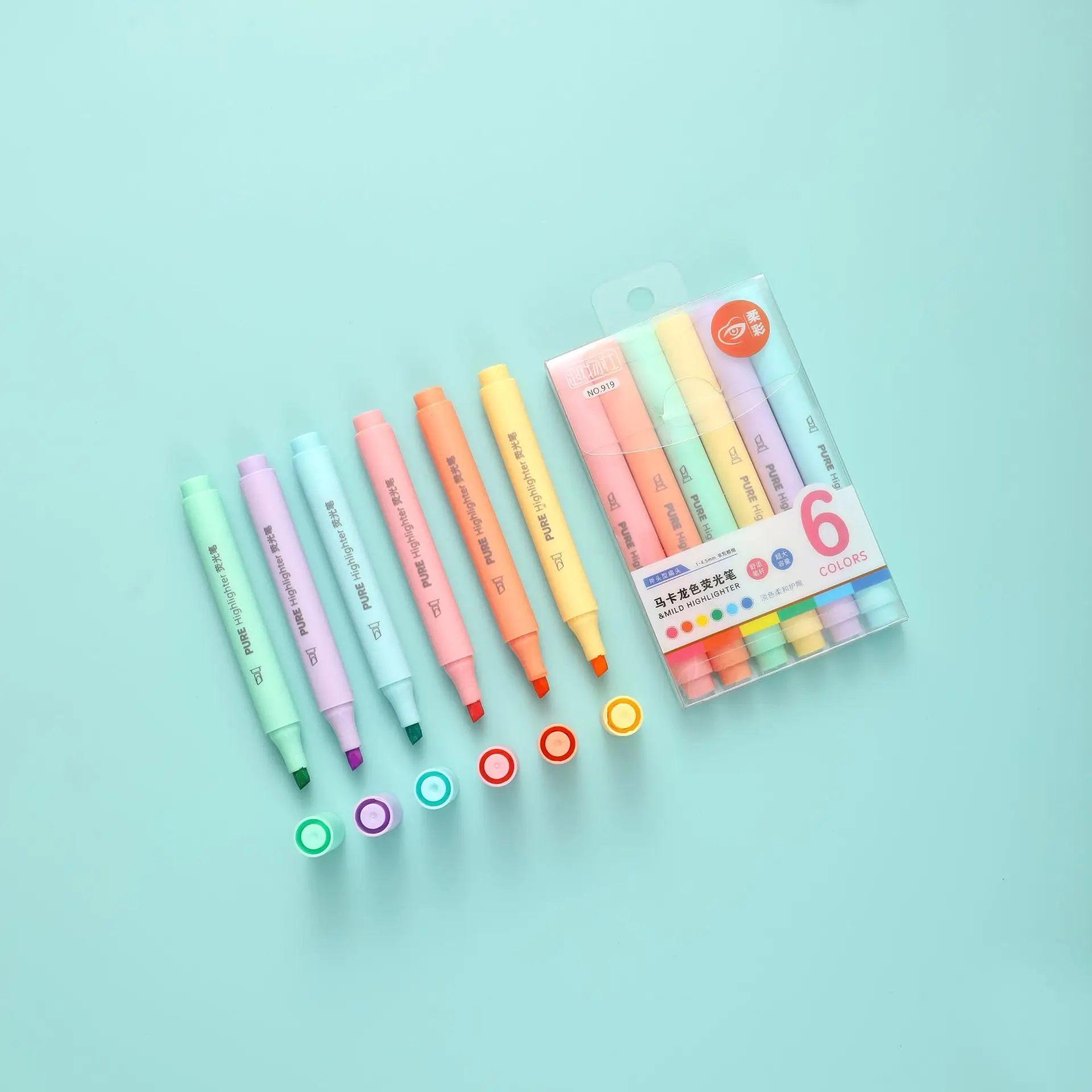 Juego de 6 Rotuladores Fluores - Pastel Highlighter Set Double Ended reseña y precio