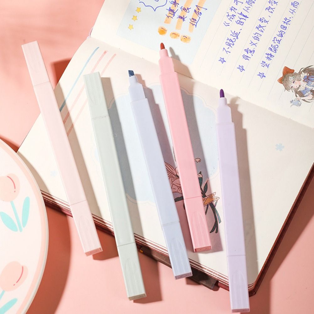 Rotuladores resaltadores de do - Pastel Highlighter Set Double Ended reseña y precio