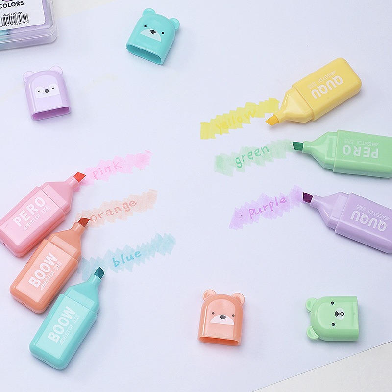 4/6/12 Piezas de Marcadores Ka - Pastel Highlighter Set Double Ended reseña y precio