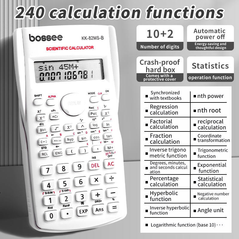 Calculadora científica con 240 - Scientific Calculator For Secondary School reseña y precio
