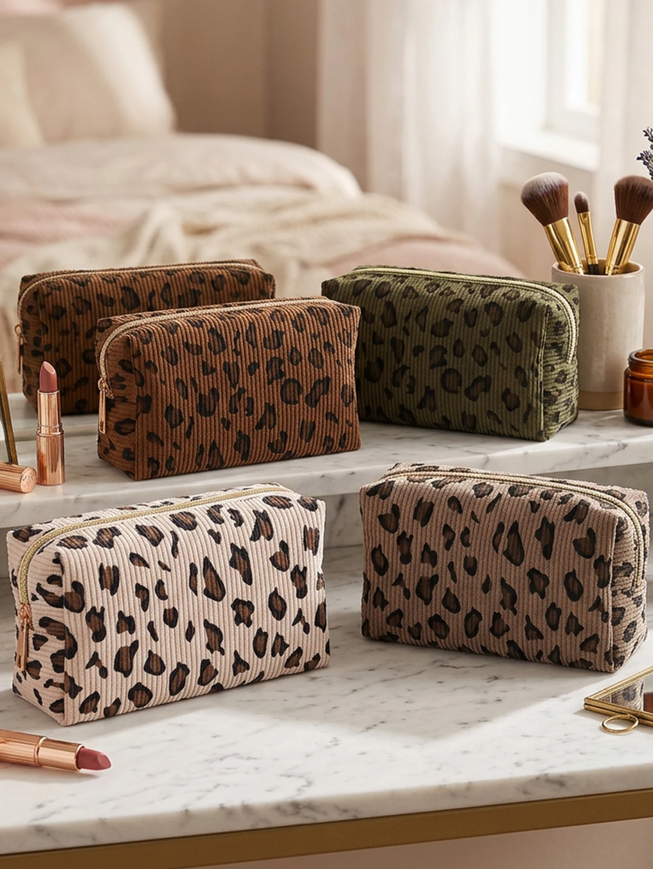 Estuche grande de pana con est - Aesthetic Large Pencil Case Pouch reseña y precio