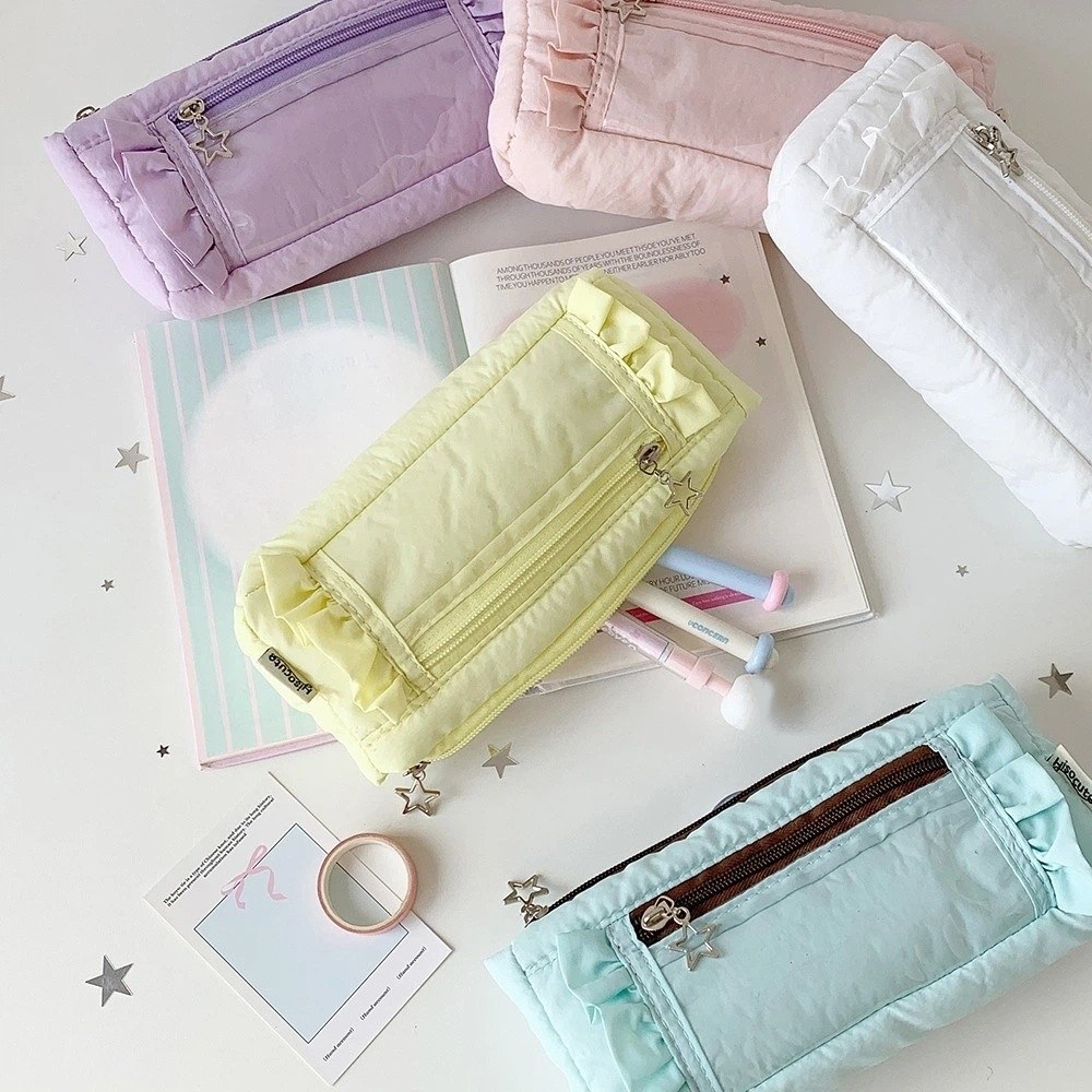 Estuche de papelería coreano c - Aesthetic Large Pencil Case Pouch reseña y precio