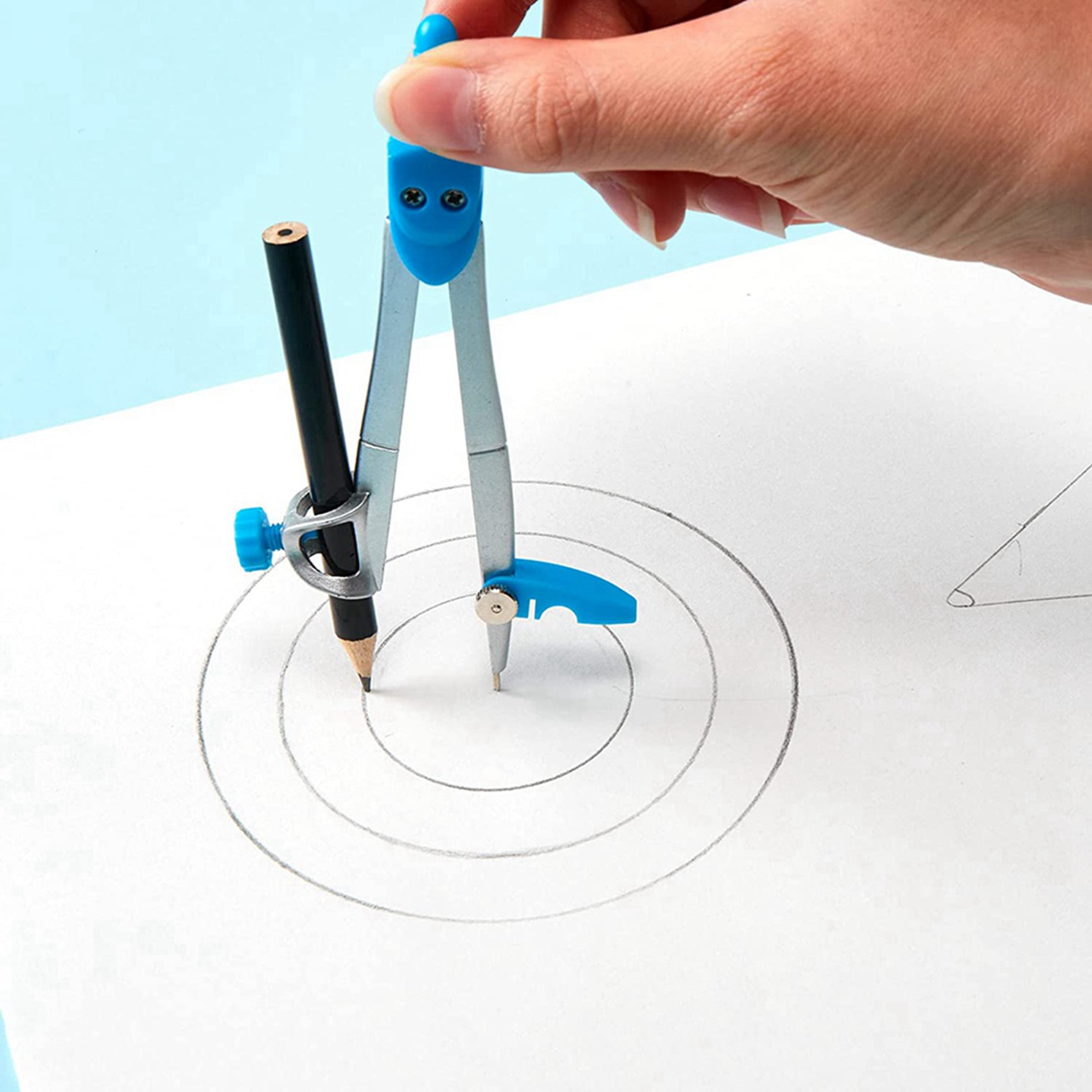 Kit de material escolar de geo - Math Geometry Set With Compass reseña y precio