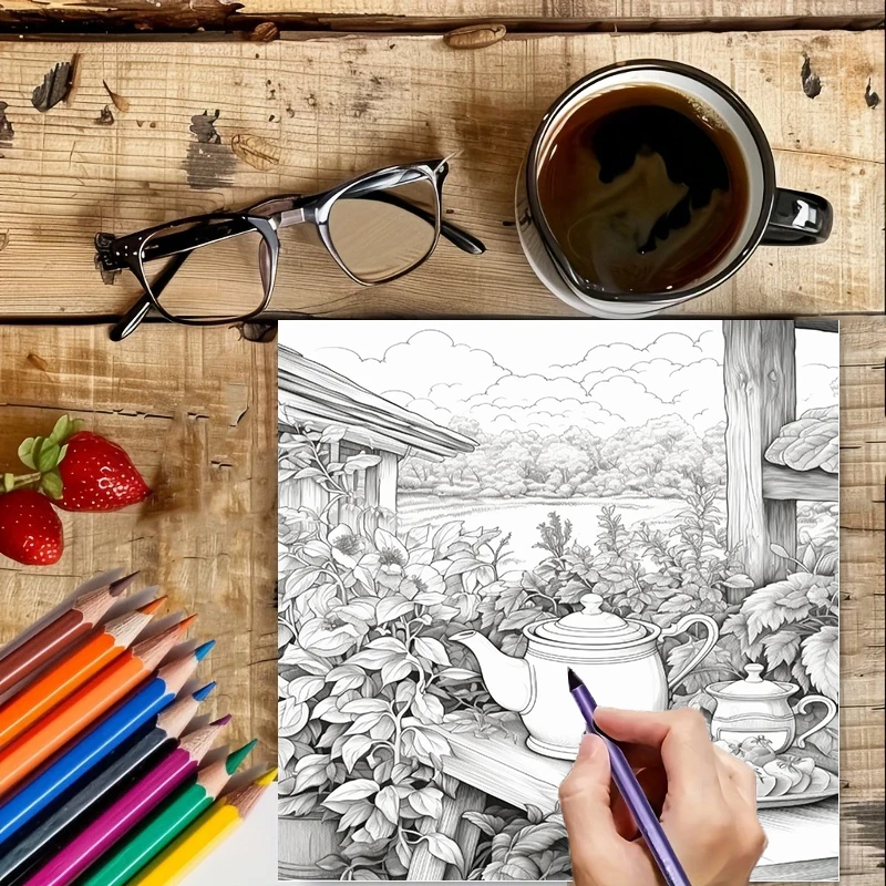 Libro para colorear Tea In The - School Supplies reseña y precio