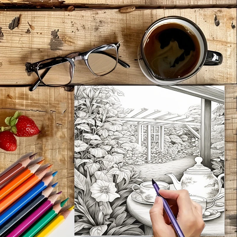 Libro para colorear Tea In The - School Supplies reseña y precio